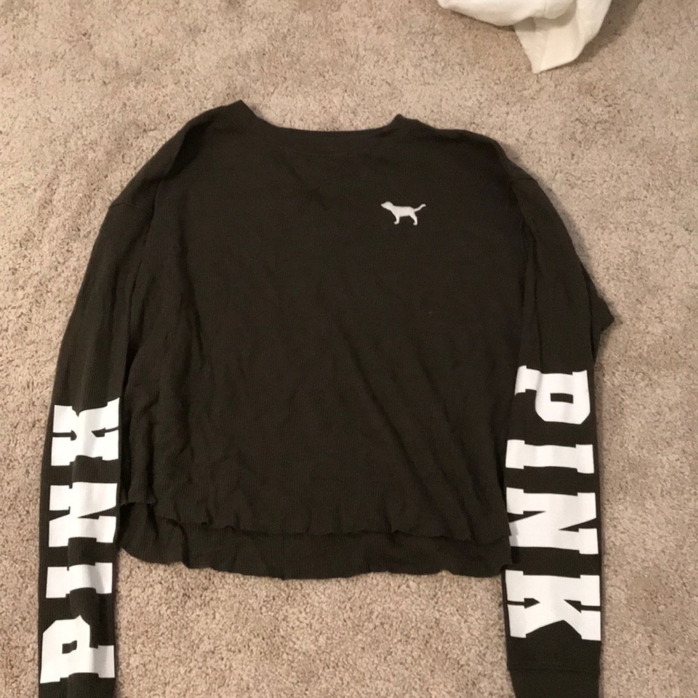 Olive green long sleeve top